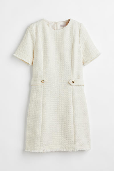 H&M online review Wool-blend bouclé dress