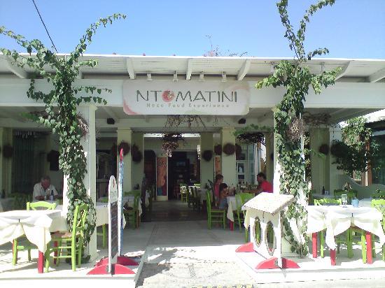 Ntomatini Perissa beachfront meal 5 Best Restaurants in Santorini: